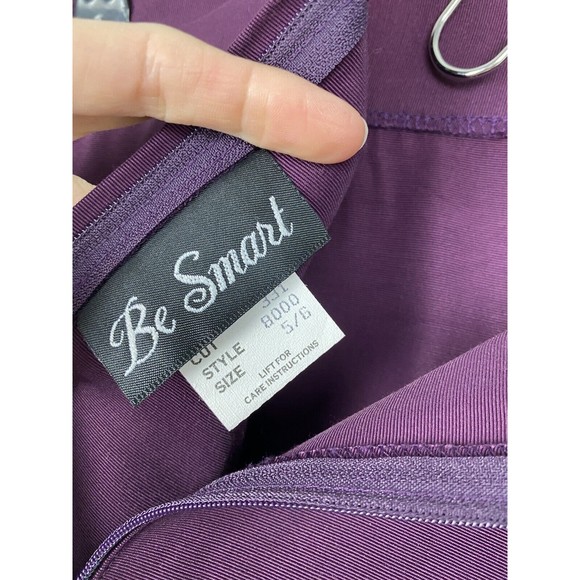 Vintage Be Smart Womens Size 5/6 Eggplant Purple Back Zip Pencil Skirt - Picture 8 of 10